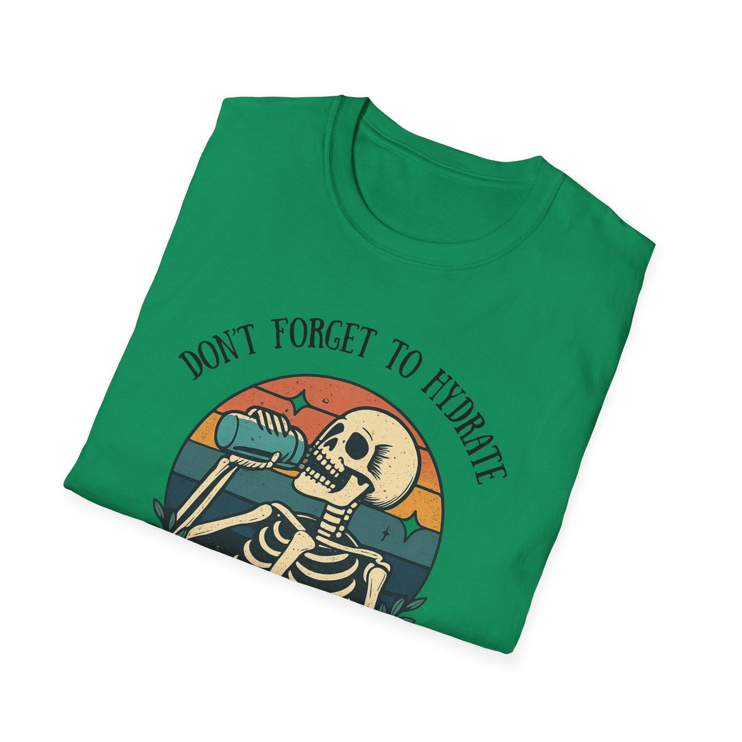 Sarcastic Skeleton Hydration - Graphic Tee - Shirt Happens Graphics