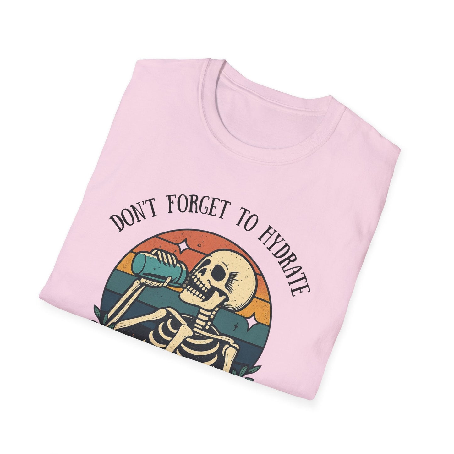 Sarcastic Skeleton Hydration - Graphic Tee - Shirt Happens Graphics