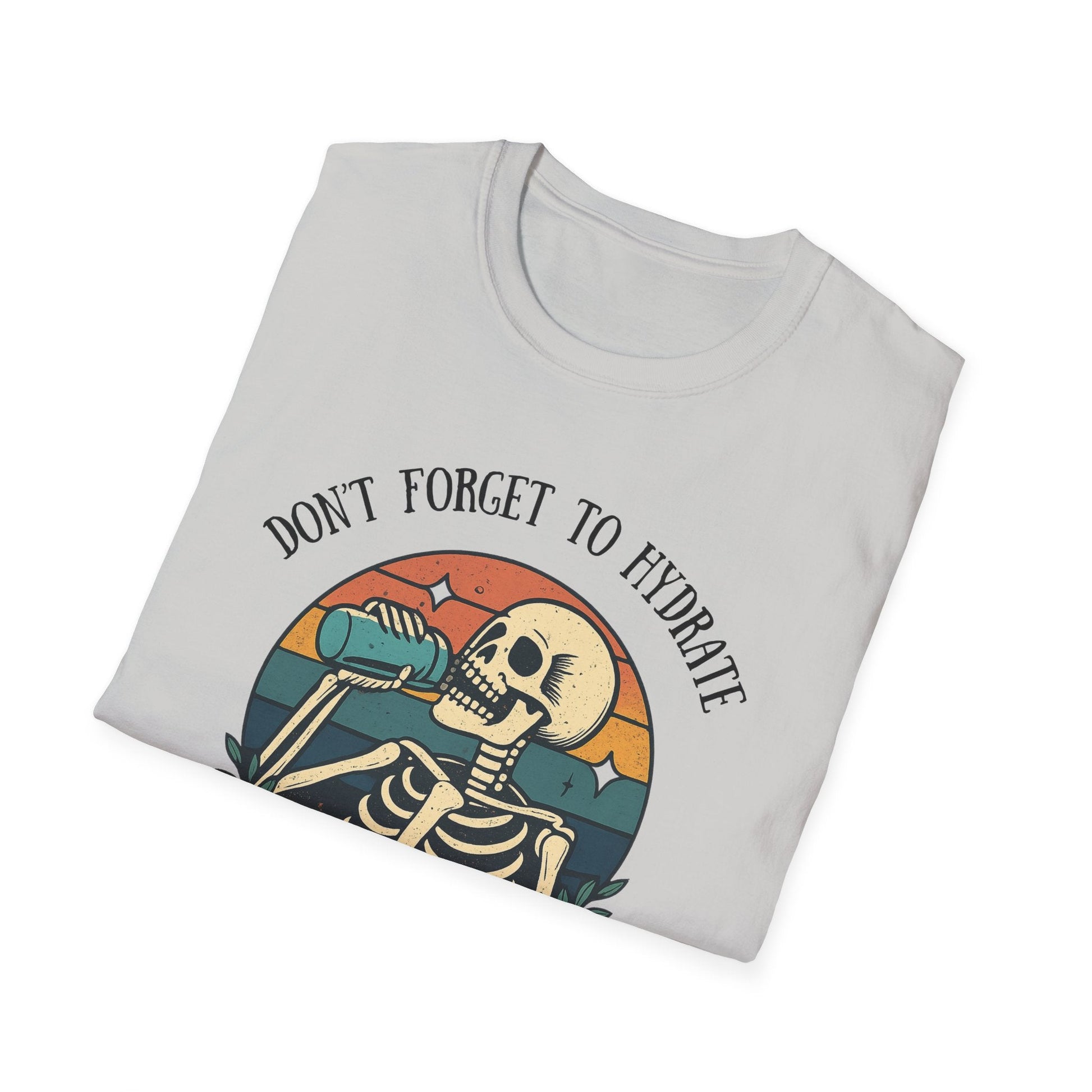 Sarcastic Skeleton Hydration - Graphic Tee - Shirt Happens Graphics