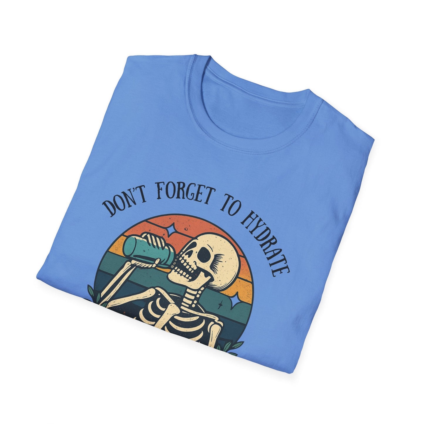 Sarcastic Skeleton Hydration - Graphic Tee - Shirt Happens Graphics
