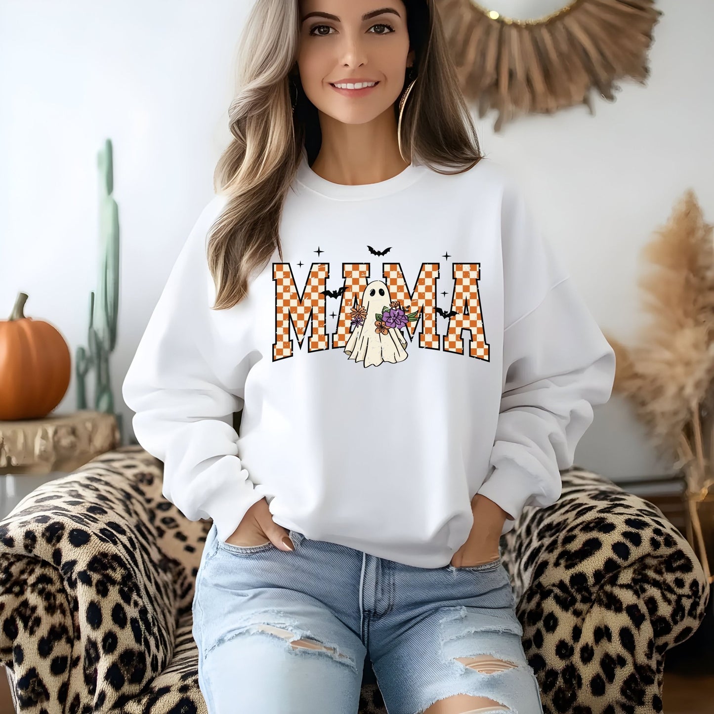 Spooky Mama Sweatshirt | Halloween - Shirt Happens Graphics
