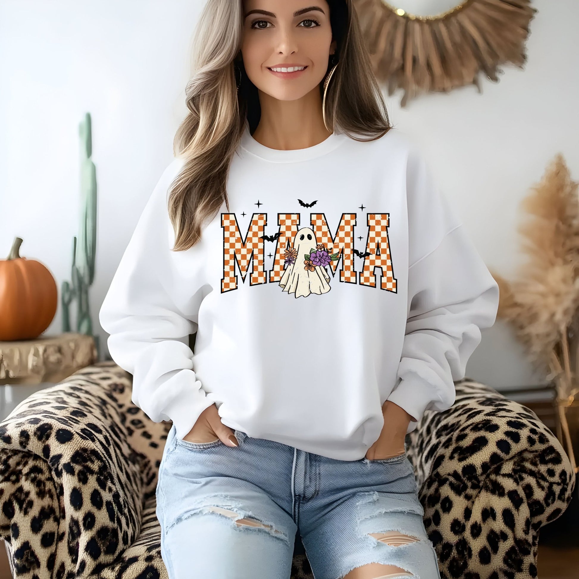 Spooky Mama Sweatshirt | Halloween - Shirt Happens Graphics