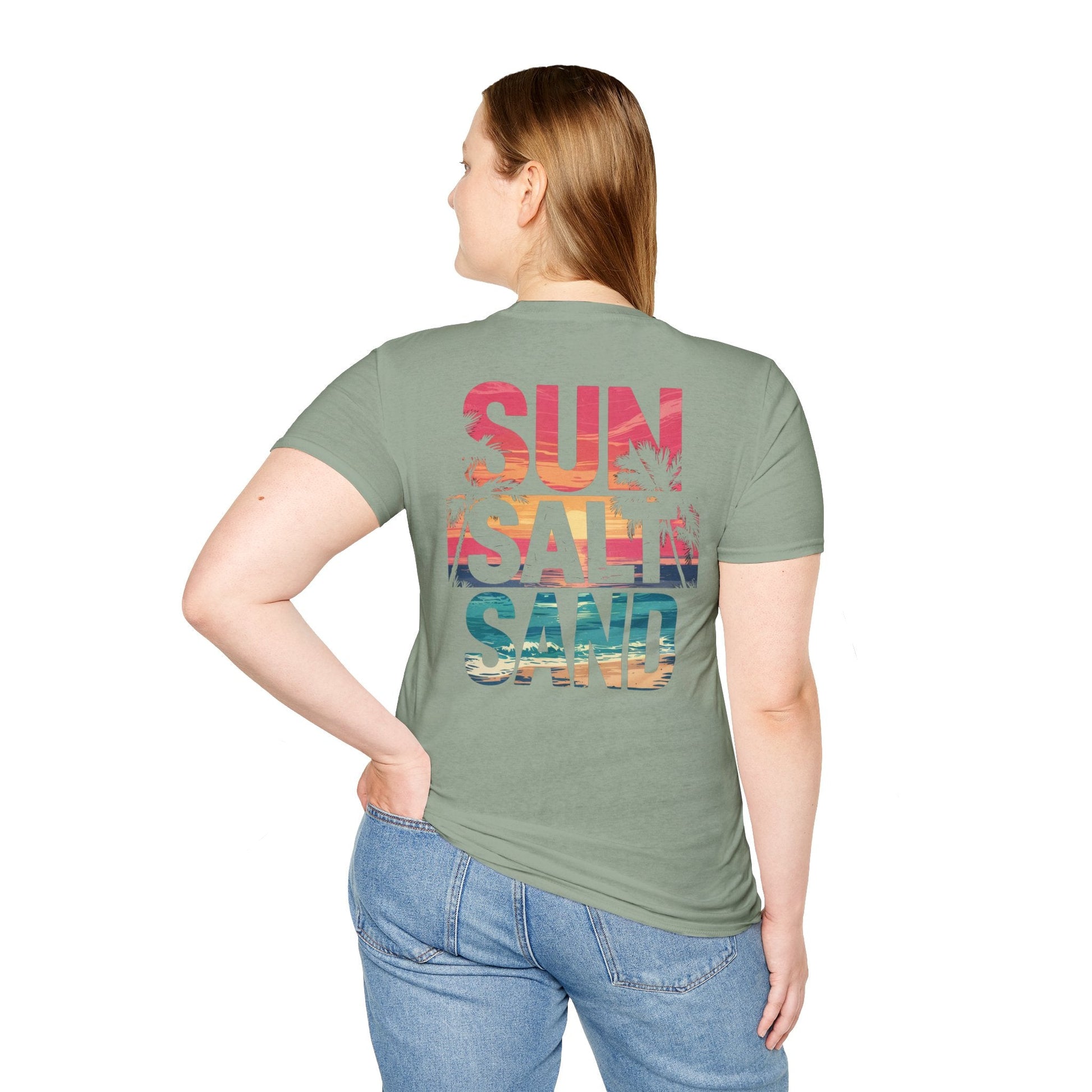 Sun, Salt & Sand - Beach Vibe Graphic Tee - Shirt Happens Graphics