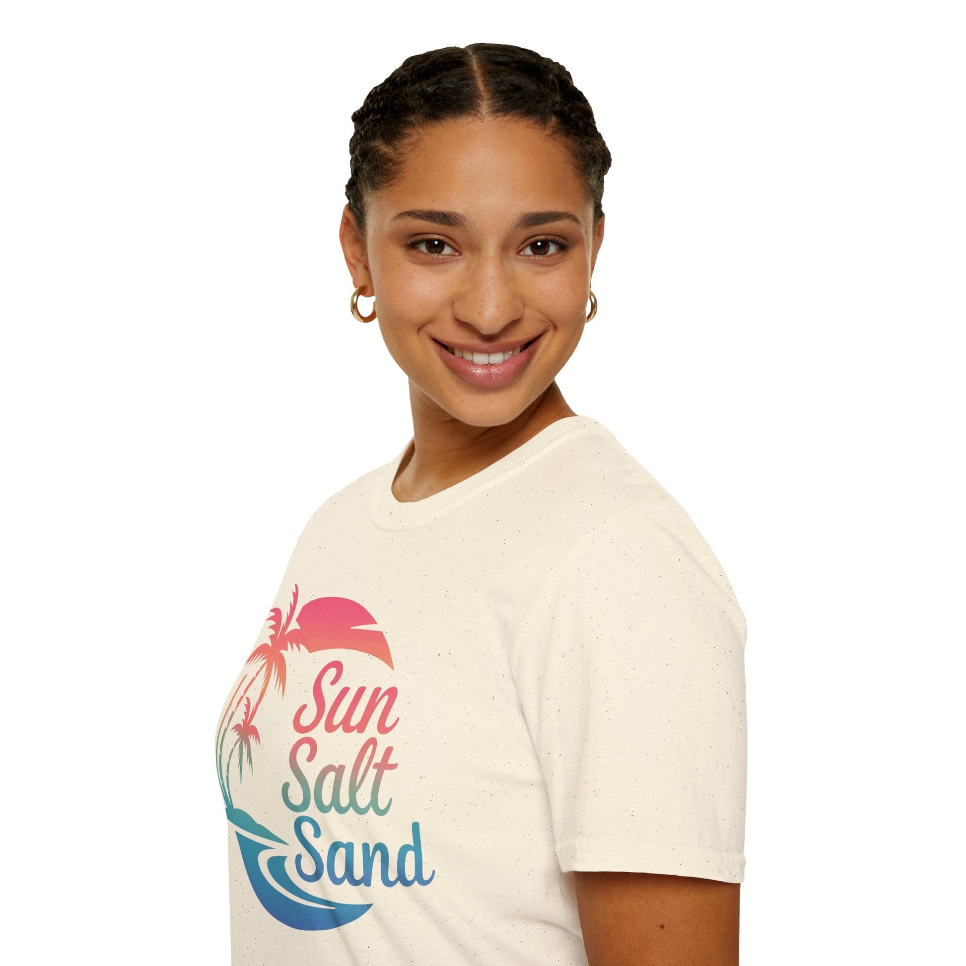 Sun, Salt & Sand - Beach Vibe Graphic Tee - Shirt Happens Graphics