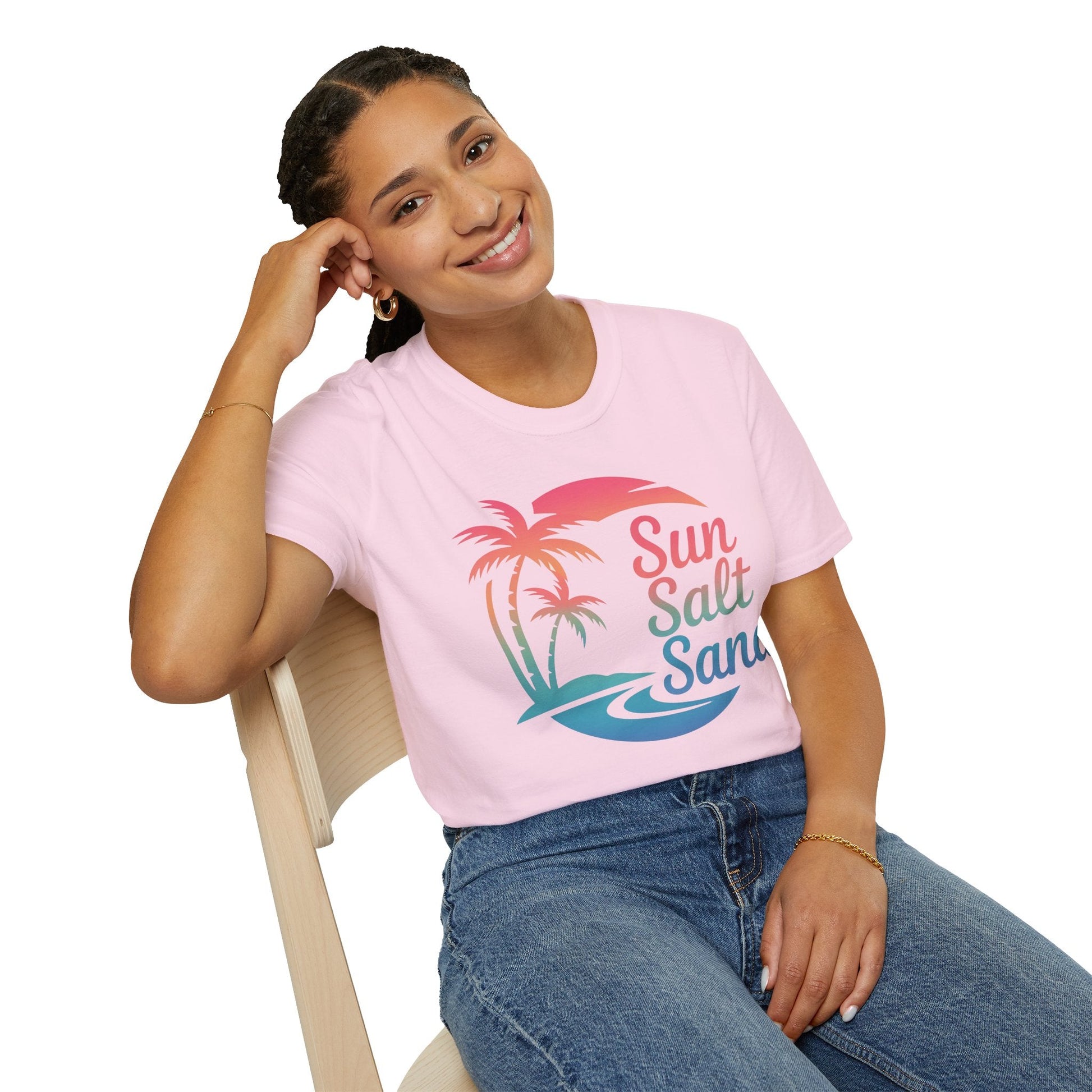 Sun, Salt & Sand - Beach Vibe Graphic Tee - Shirt Happens Graphics