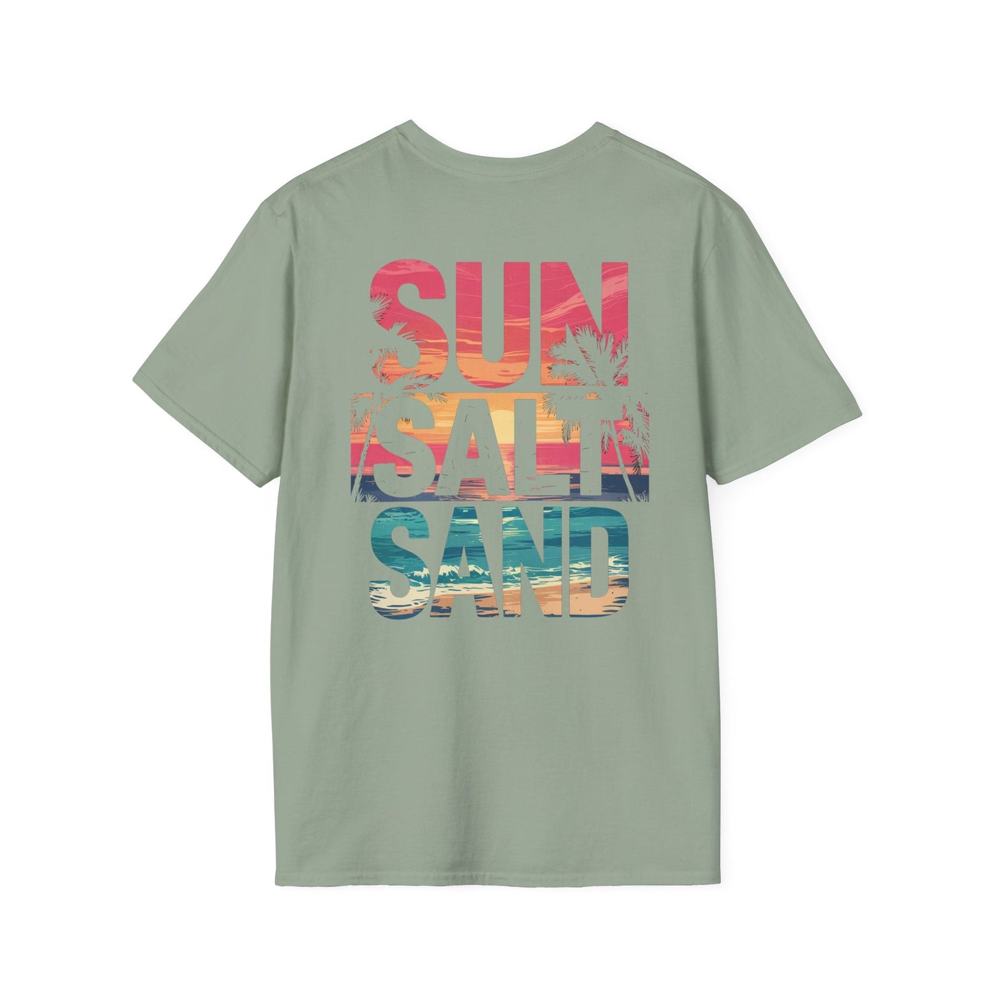 Sun, Salt & Sand - Beach Vibe Graphic Tee - Shirt Happens Graphics