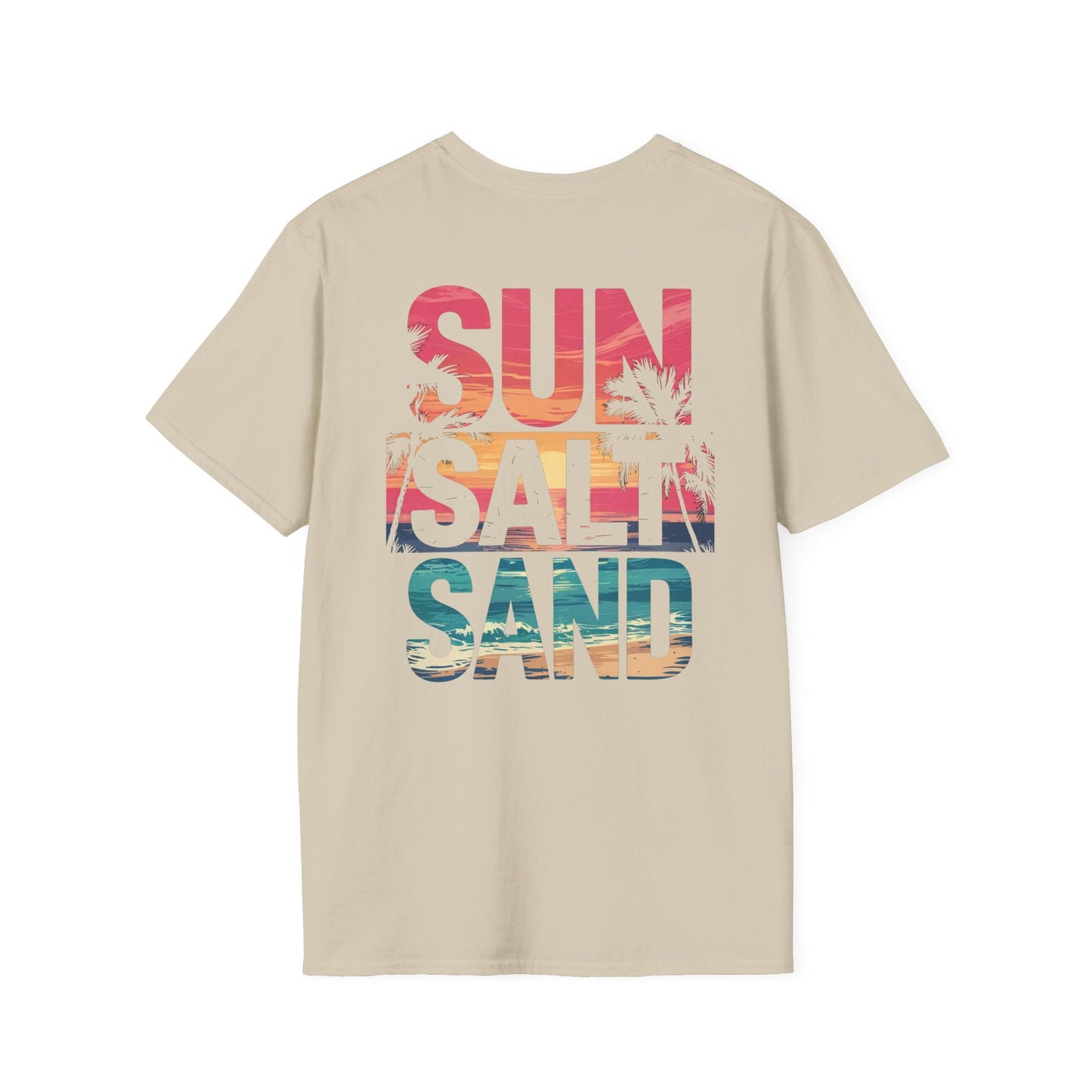 Sun, Salt & Sand - Beach Vibe Graphic Tee - Shirt Happens Graphics