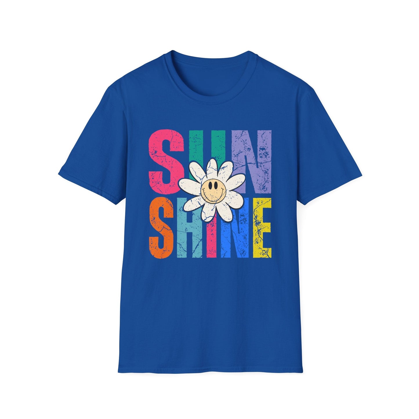 Sunny Vibes T-Shirt - Colorful Sunshine Graphic Tee, Summer Top, Gift for Her, Casual Wear, Festival Fashion - Shirt Happens Graphics