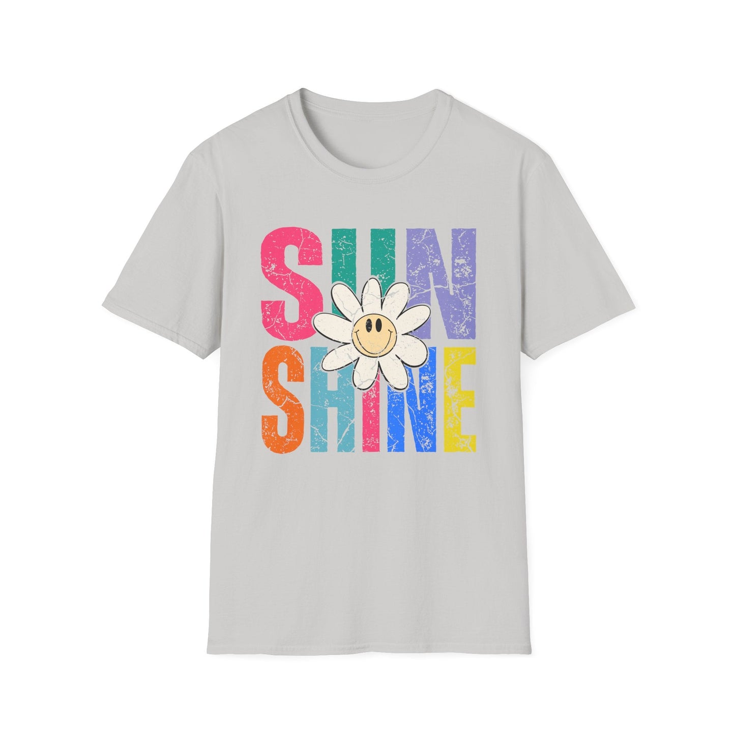 Sunny Vibes T-Shirt - Colorful Sunshine Graphic Tee, Summer Top, Gift for Her, Casual Wear, Festival Fashion - Shirt Happens Graphics
