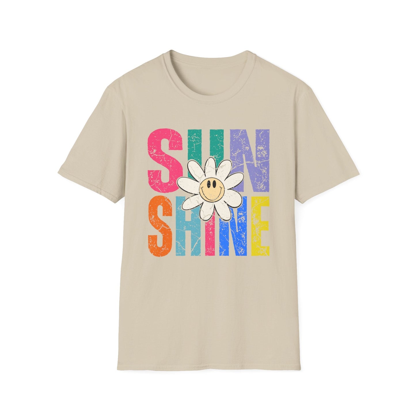 Sunny Vibes T-Shirt - Colorful Sunshine Graphic Tee, Summer Top, Gift for Her, Casual Wear, Festival Fashion - Shirt Happens Graphics