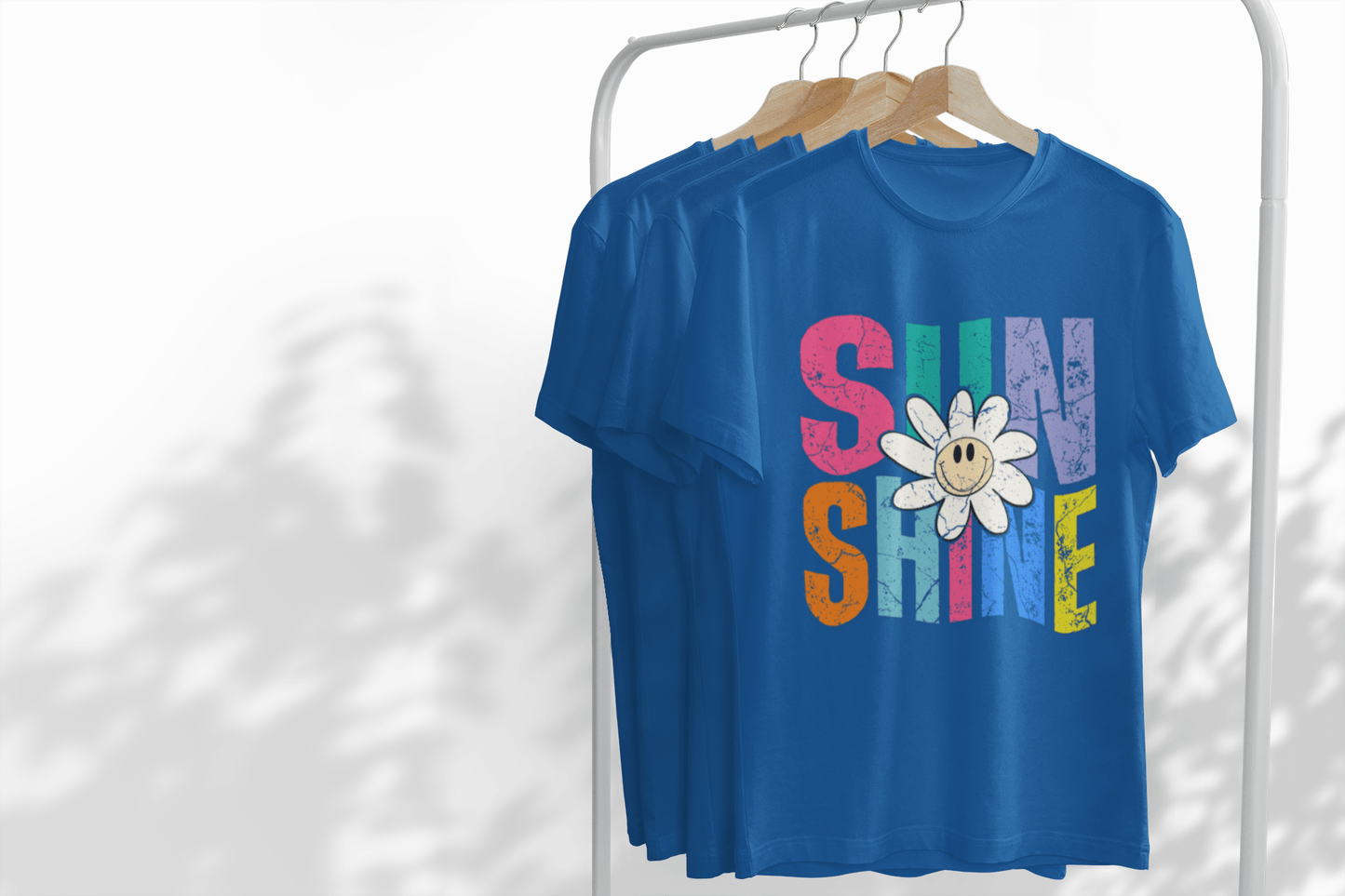 Sunny Vibes T-Shirt - Colorful Sunshine Graphic Tee, Summer Top, Gift for Her, Casual Wear, Festival Fashion - Shirt Happens Graphics