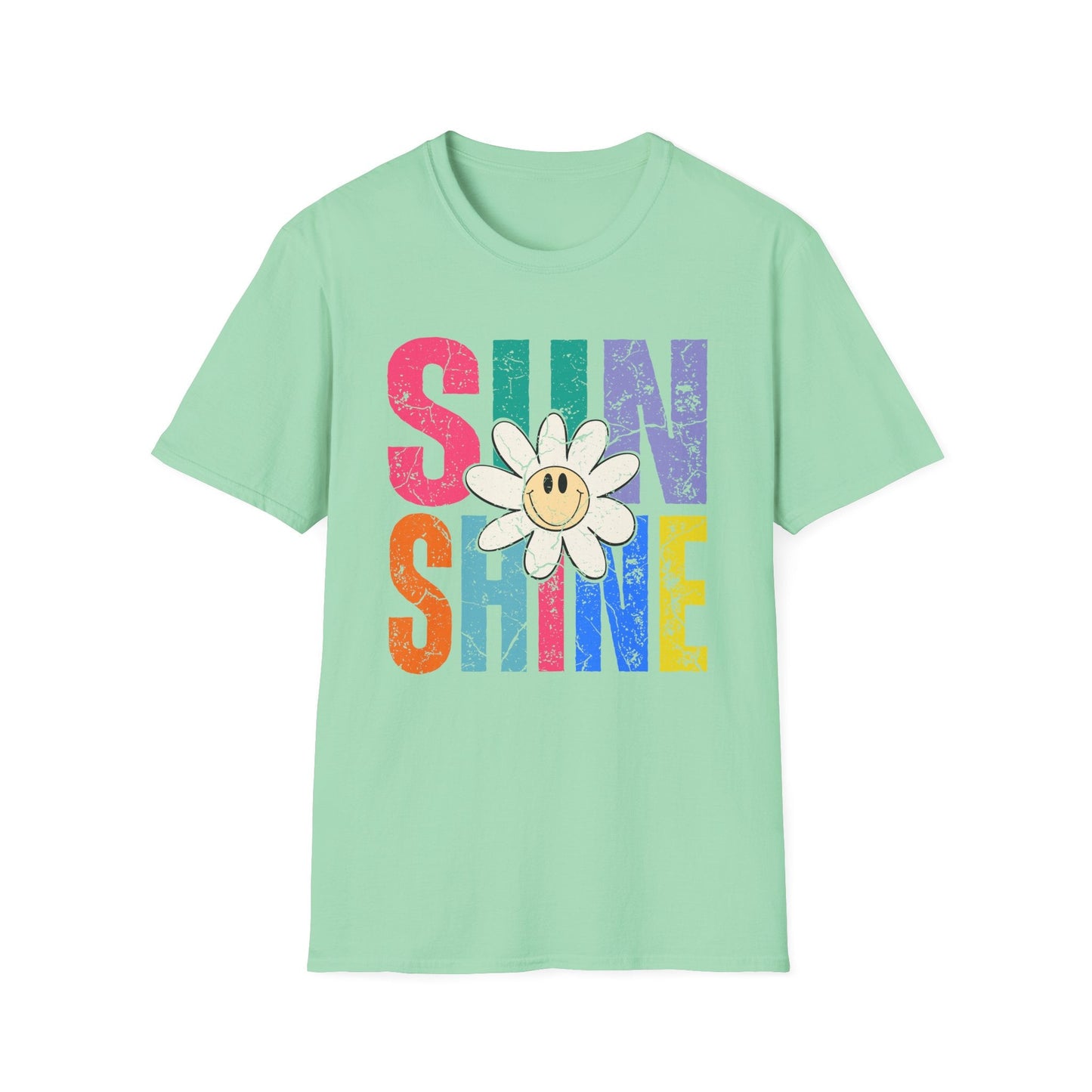 Sunny Vibes T-Shirt - Colorful Sunshine Graphic Tee, Summer Top, Gift for Her, Casual Wear, Festival Fashion - Shirt Happens Graphics