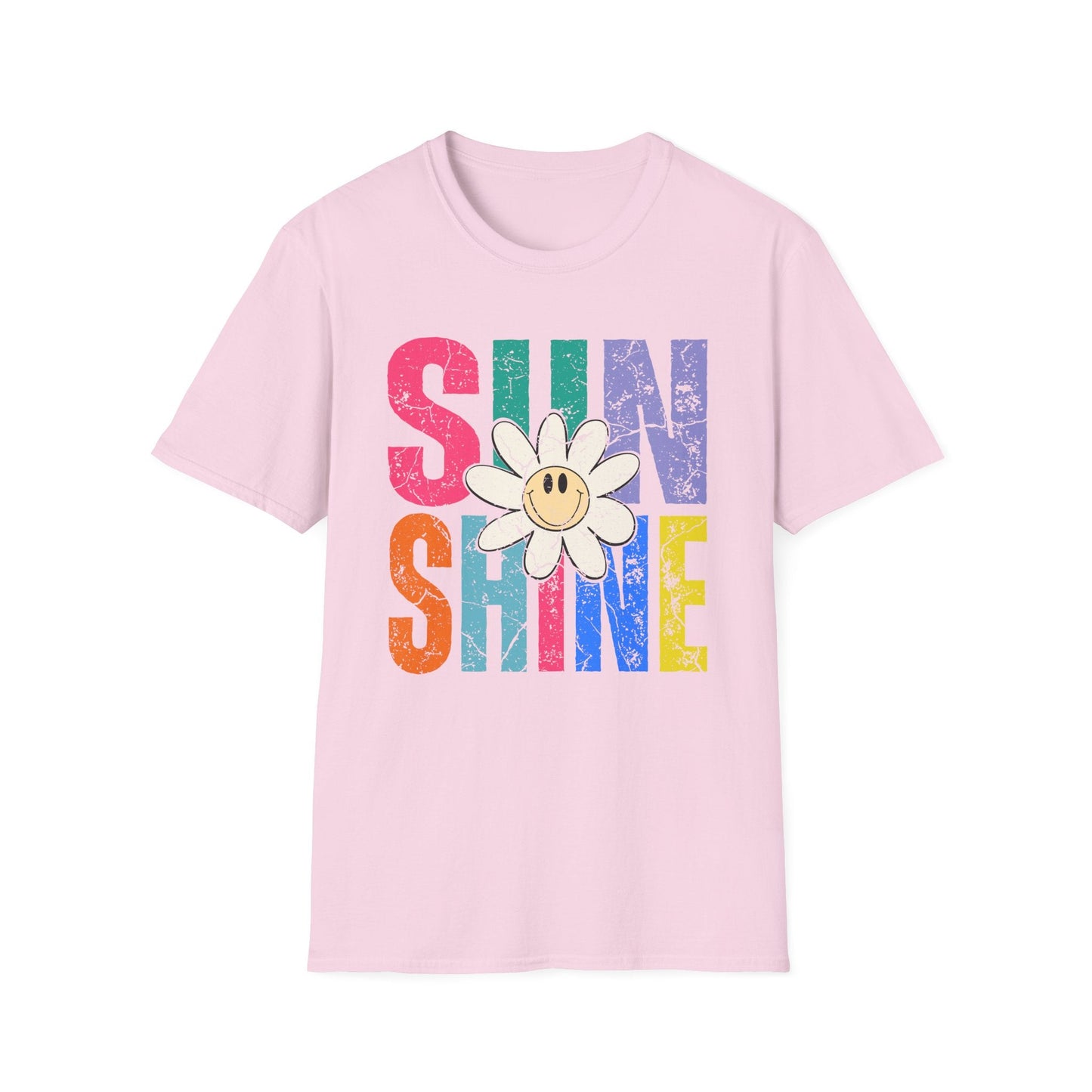 Sunny Vibes T-Shirt - Colorful Sunshine Graphic Tee, Summer Top, Gift for Her, Casual Wear, Festival Fashion - Shirt Happens Graphics