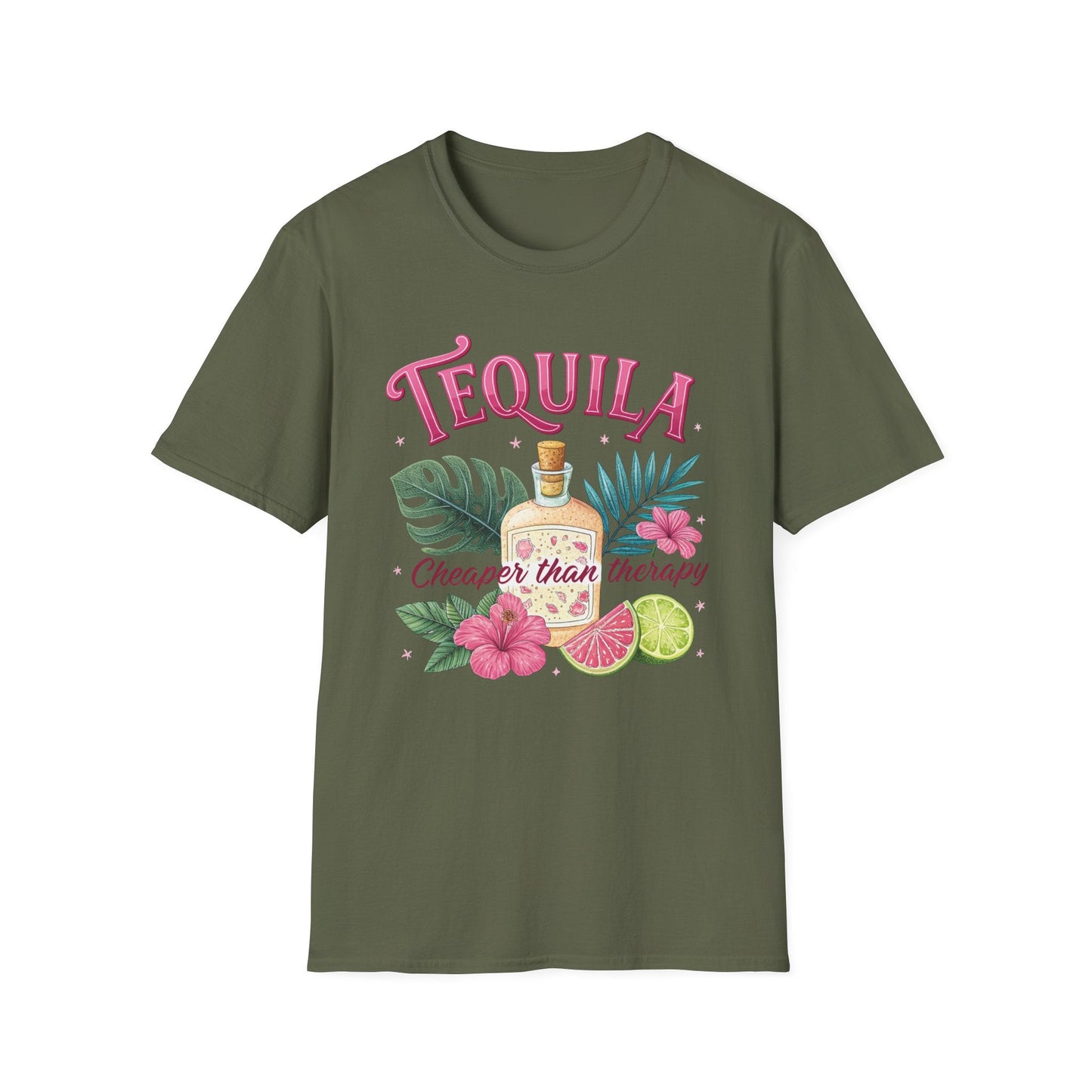 T-Shirt with Tropical Tequila Design - Shirt Happens Graphics