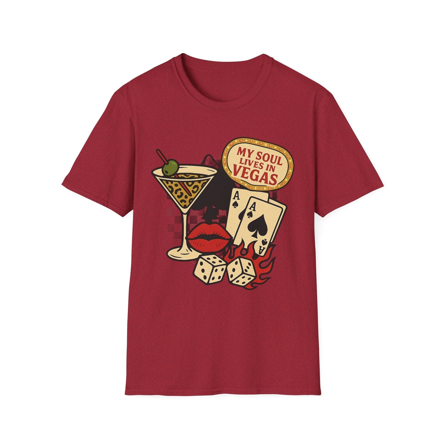 Vegas Vibes 'My Soul Lives in Vegas' - Graphic Tee - Shirt Happens Graphics