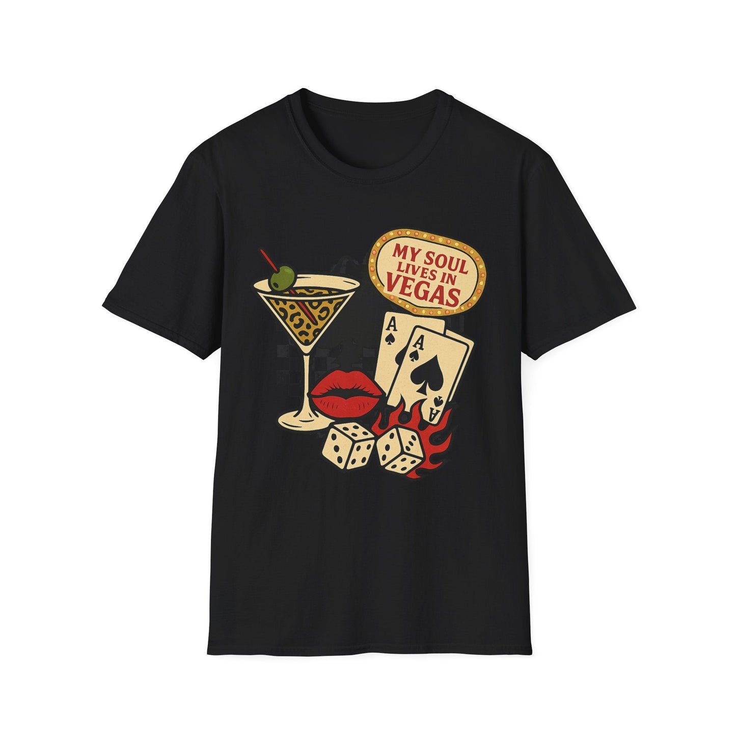 Vegas Vibes 'My Soul Lives in Vegas' - Graphic Tee - Shirt Happens Graphics