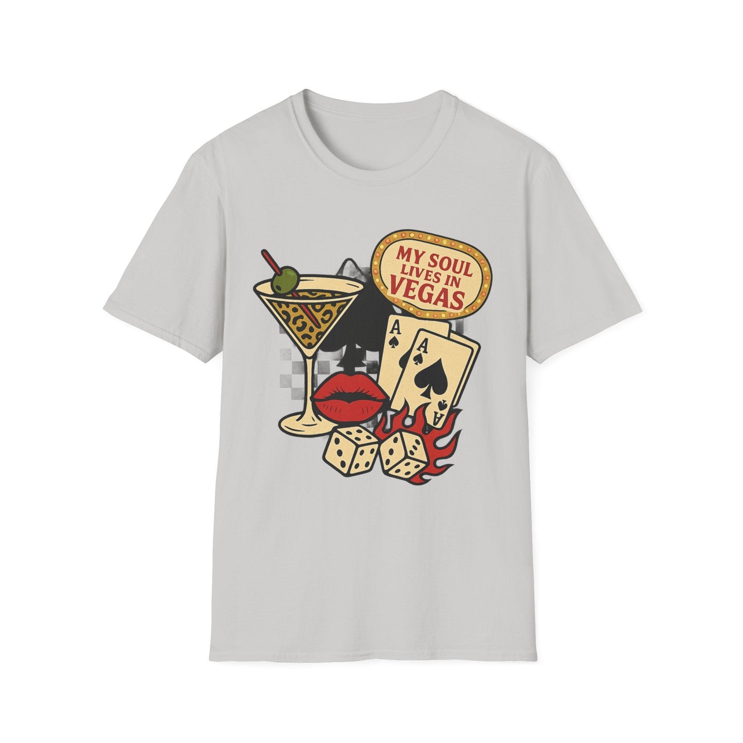 Vegas Vibes 'My Soul Lives in Vegas' - Graphic Tee - Shirt Happens Graphics