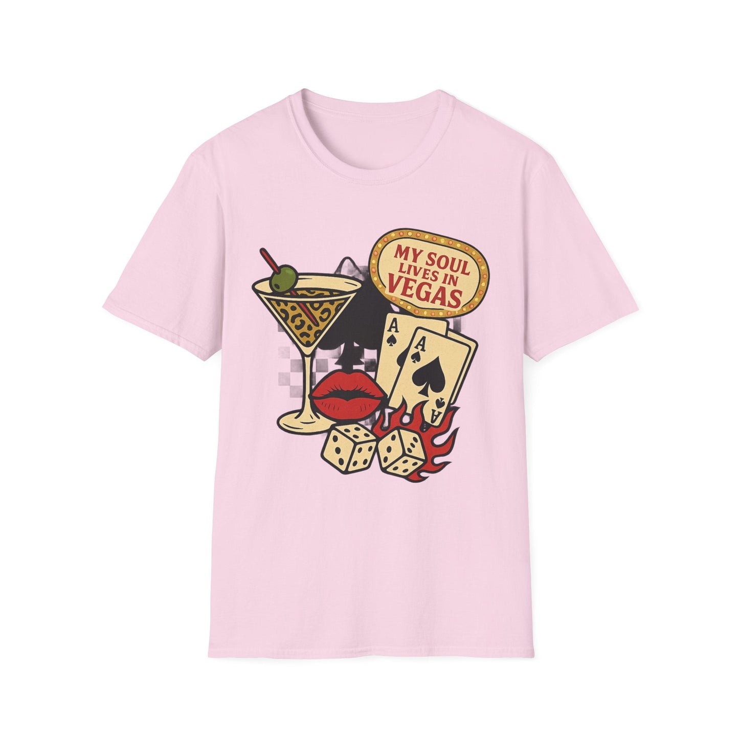 Vegas Vibes 'My Soul Lives in Vegas' - Graphic Tee - Shirt Happens Graphics