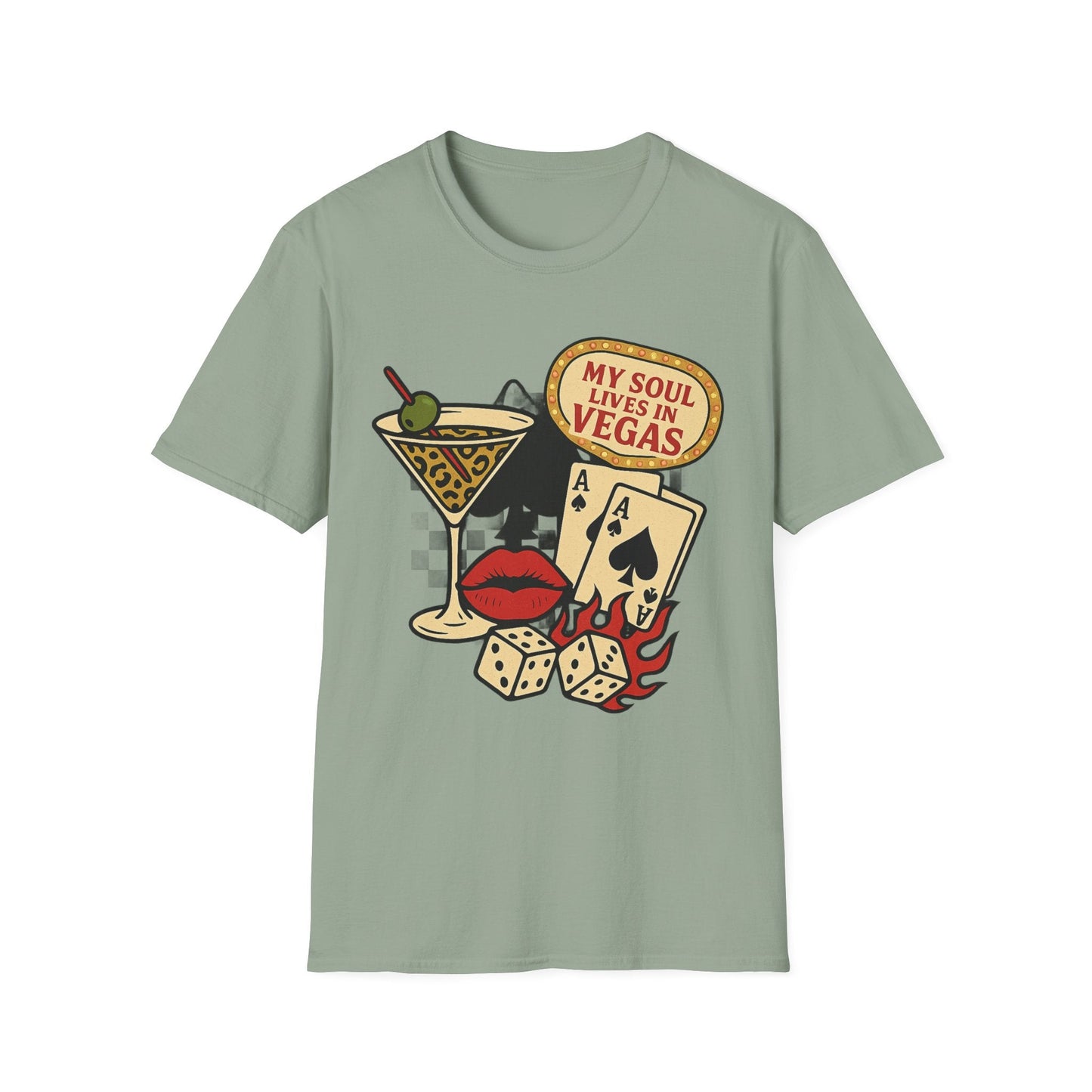 Vegas Vibes 'My Soul Lives in Vegas' - Graphic Tee - Shirt Happens Graphics