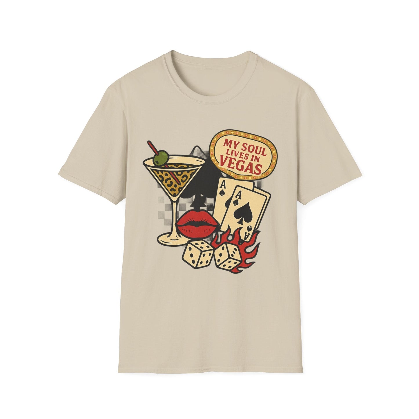 Vegas Vibes 'My Soul Lives in Vegas' - Graphic Tee - Shirt Happens Graphics
