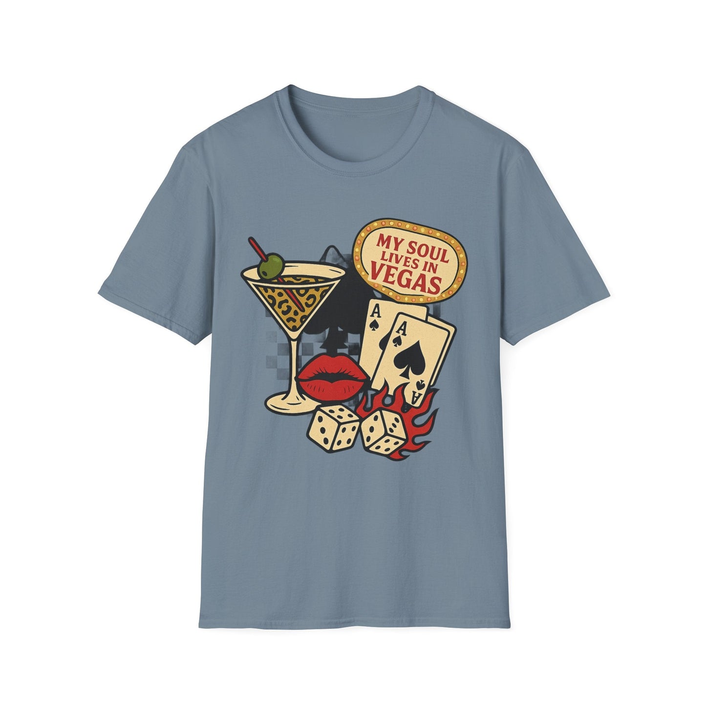 Vegas Vibes 'My Soul Lives in Vegas' - Graphic Tee - Shirt Happens Graphics