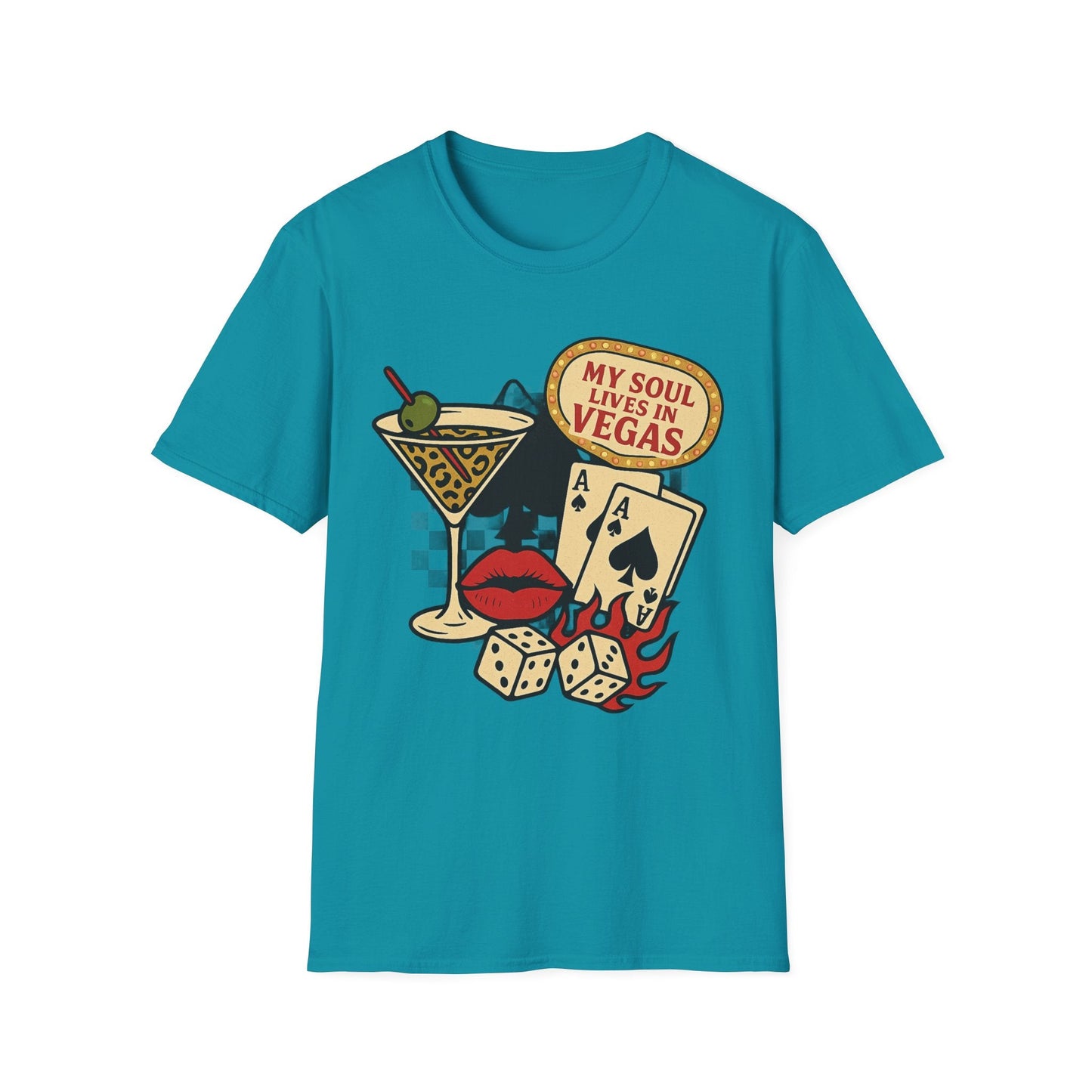 Vegas Vibes 'My Soul Lives in Vegas' - Graphic Tee - Shirt Happens Graphics