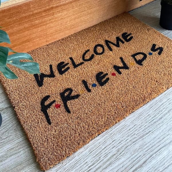 Welcome Friends Doormat - Shirt Happens Graphics