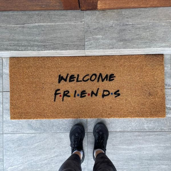 Welcome Friends Doormat - Shirt Happens Graphics