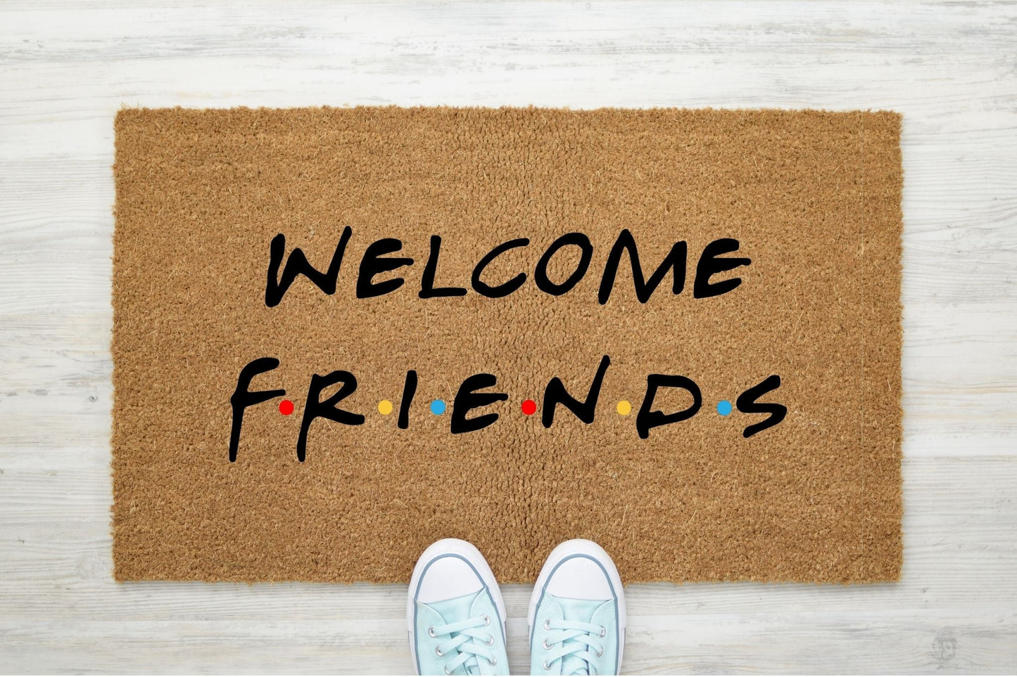 Welcome Friends Doormat - Shirt Happens Graphics