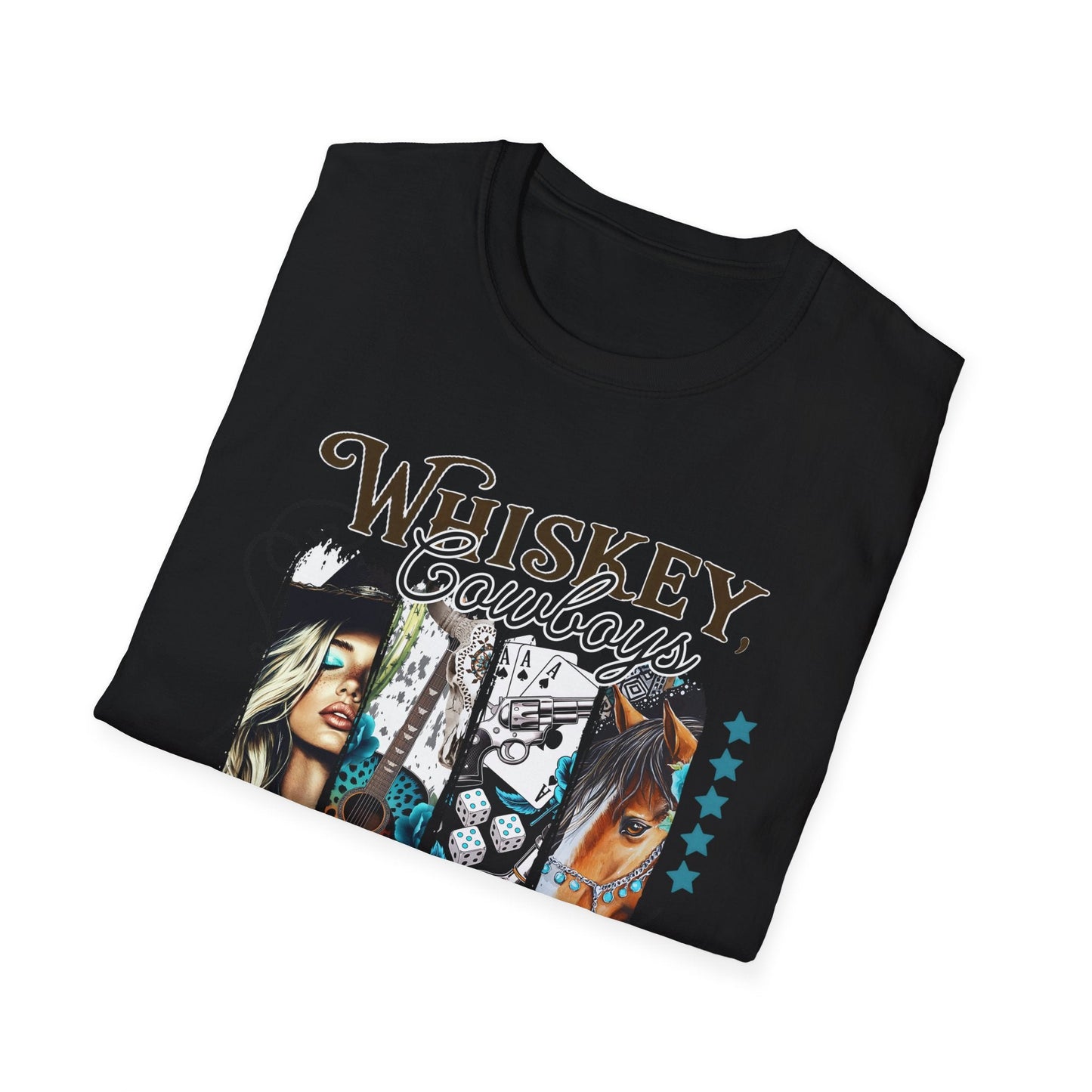 Whiskey Cowboys Bad Decisions T-Shirt | Unisex Graphic Tee, Casual Wear, Gift for Drink Lovers, Summer Style, Festival Apparel - Shirt Happens Graphics