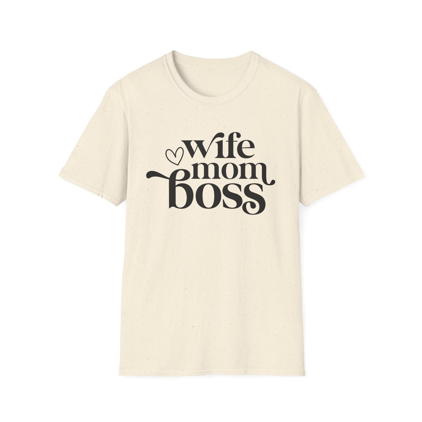 Wife Mom Boss T-Shirt, Women's Empowerment Tee, Gift for Moms, Casual Wear, Perfect for Mother's Day - Shirt Happens Graphics