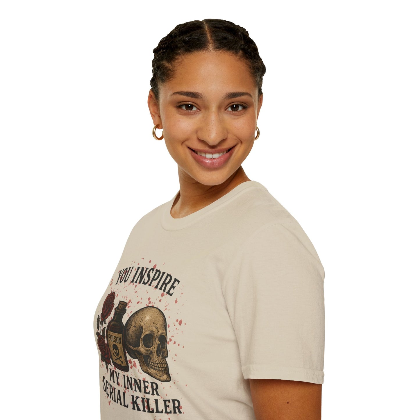 You Inspire My Inner Serial Killer T-Shirt - Tee for Halloween, Horror and True Crime Fans - Shirt Happens Graphics