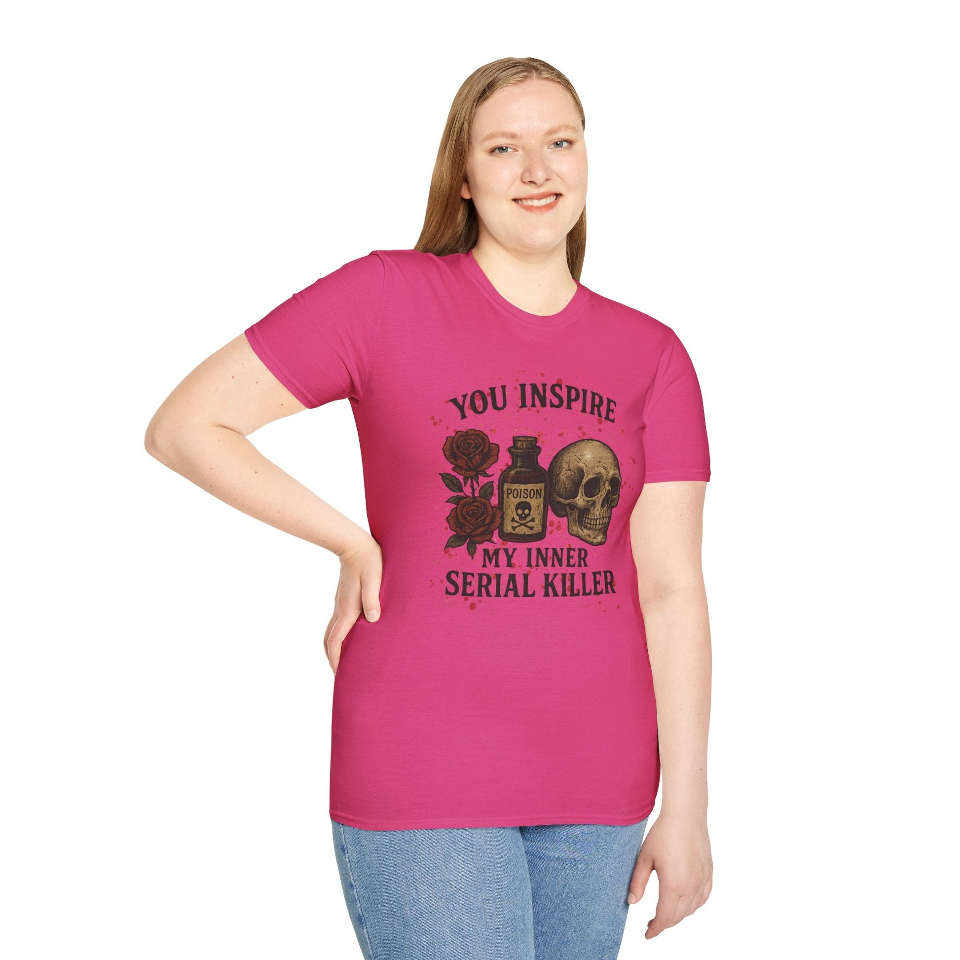 You Inspire My Inner Serial Killer T-Shirt - Tee for Halloween, Horror and True Crime Fans - Shirt Happens Graphics