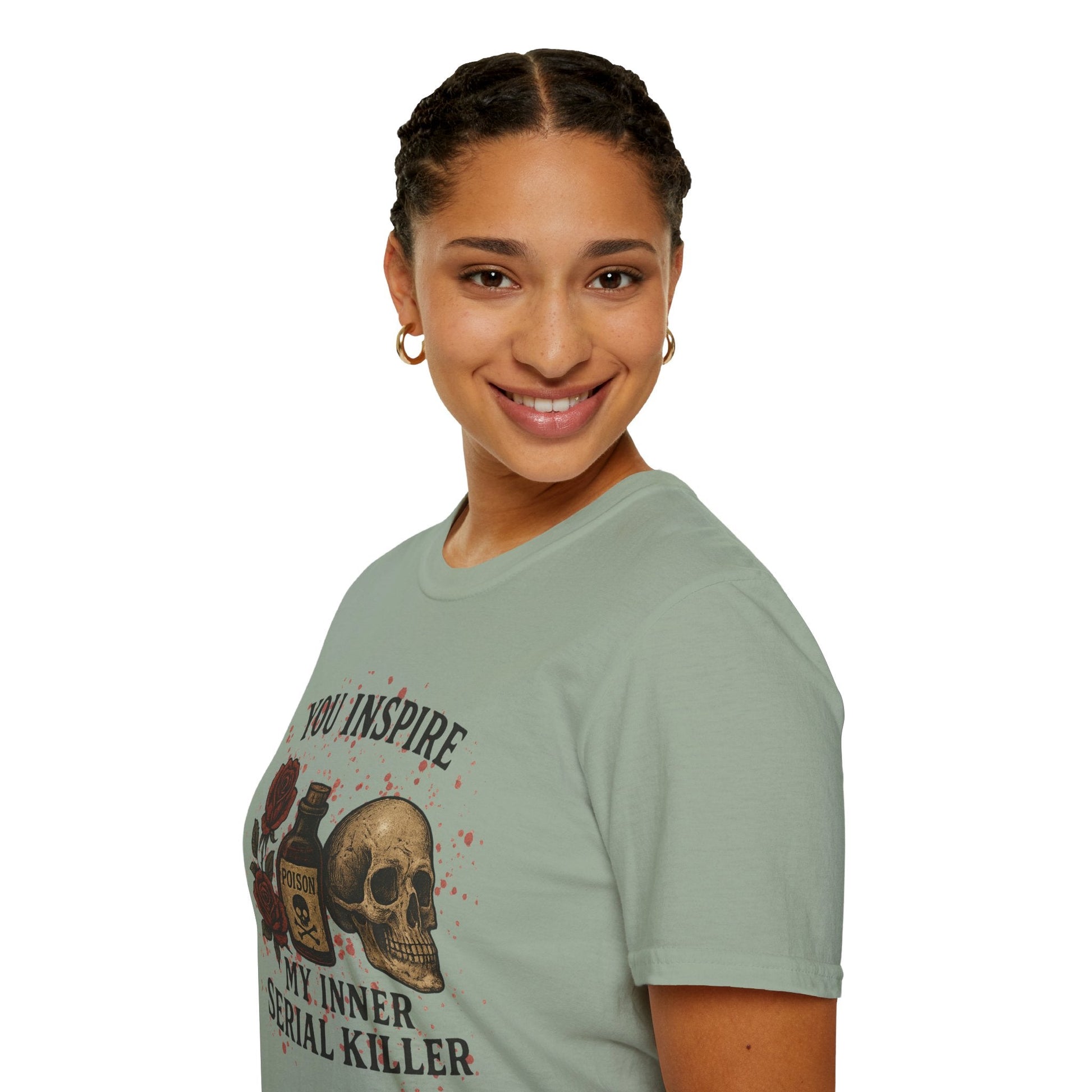 You Inspire My Inner Serial Killer T-Shirt - Tee for Halloween, Horror and True Crime Fans - Shirt Happens Graphics